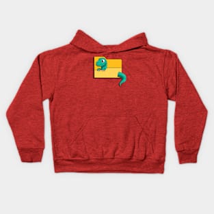 Dinosaur in a Folder Kids Hoodie